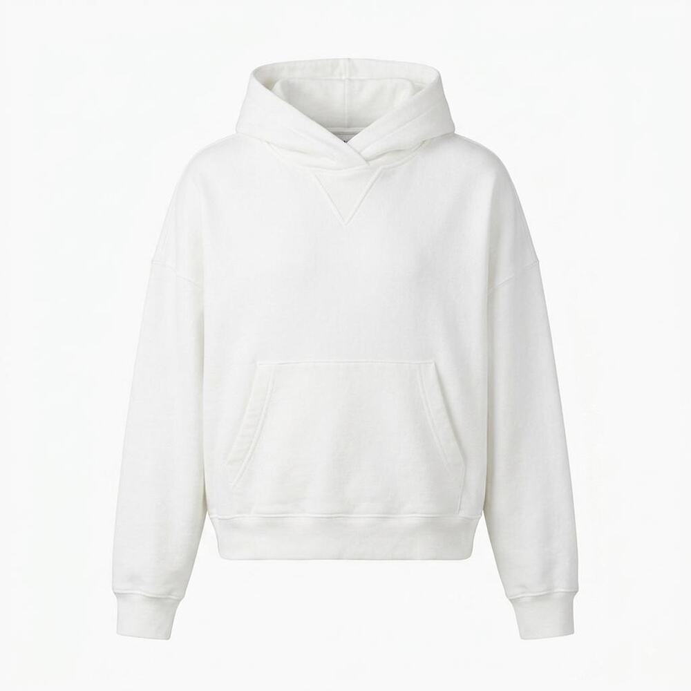 Calvin Klein White Oversized Pullover Hoodie
